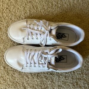 Vans Classic White Lace-Up Sneakers